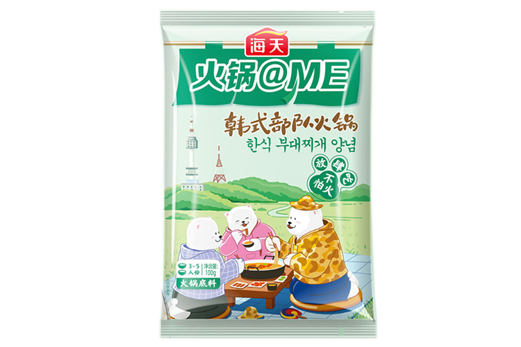 海天韩式部队火锅底料 100G